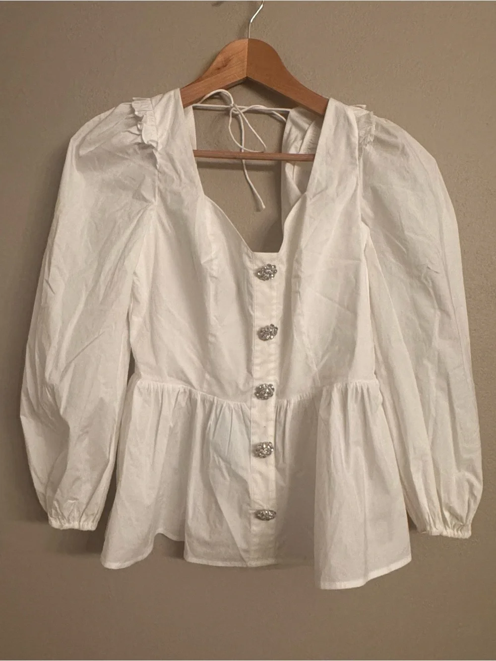 HILL HOUSE Juliet Sweetheart Peplum Blouse